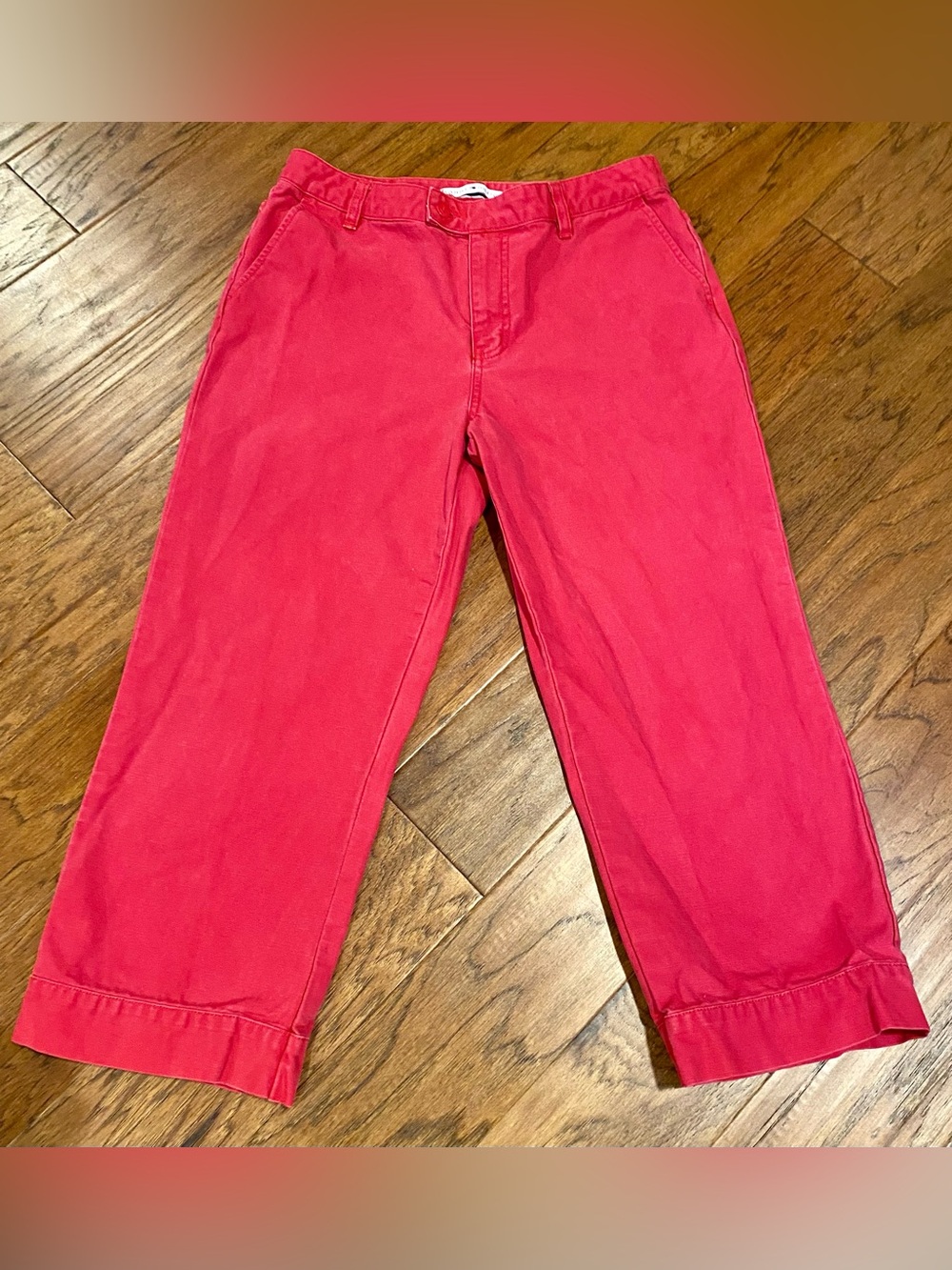 Vintage Tommy Hilfiger Women's Red
Nautical Pants Size 12